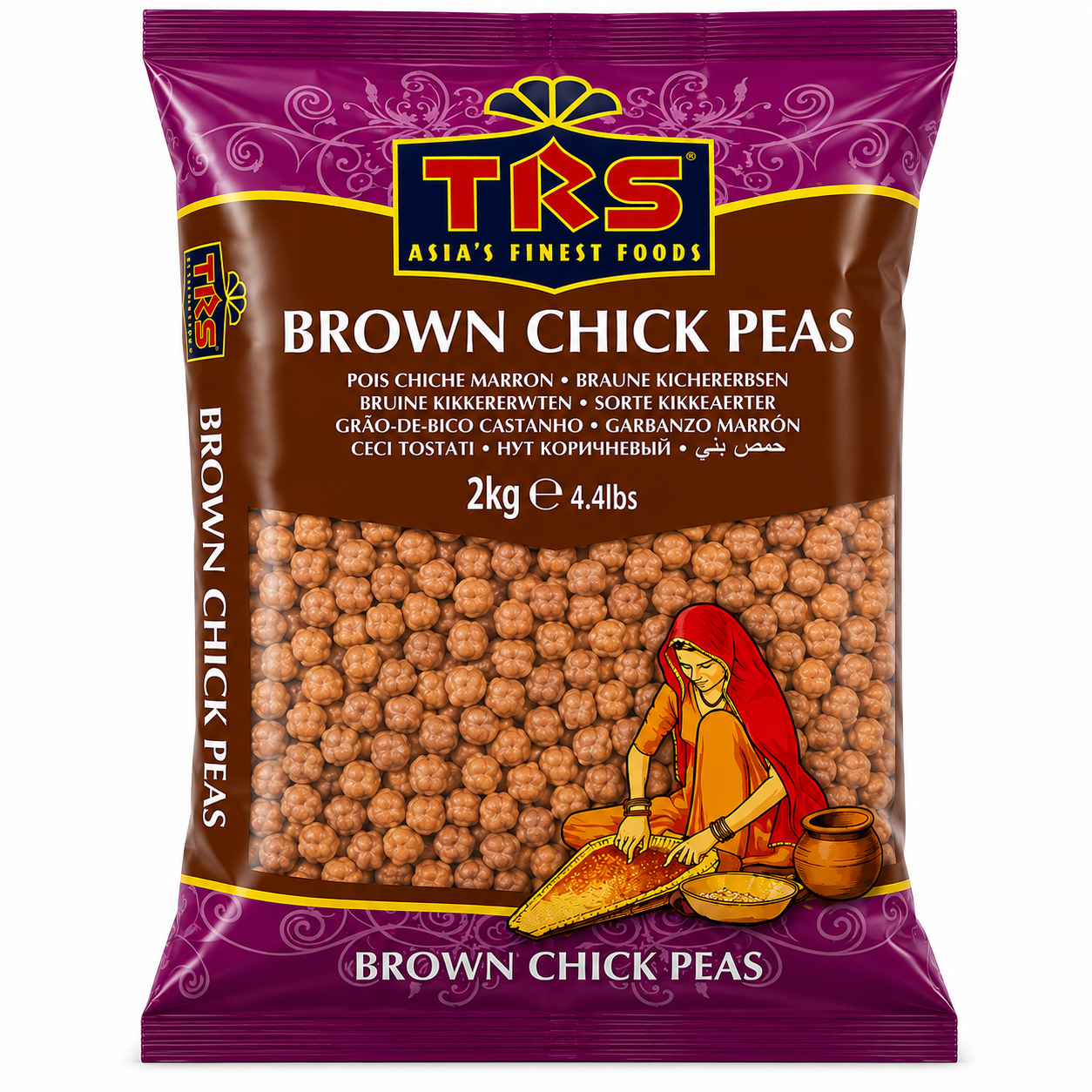 2kg brown chick peas TRS Brown Chickpeas - Image 1