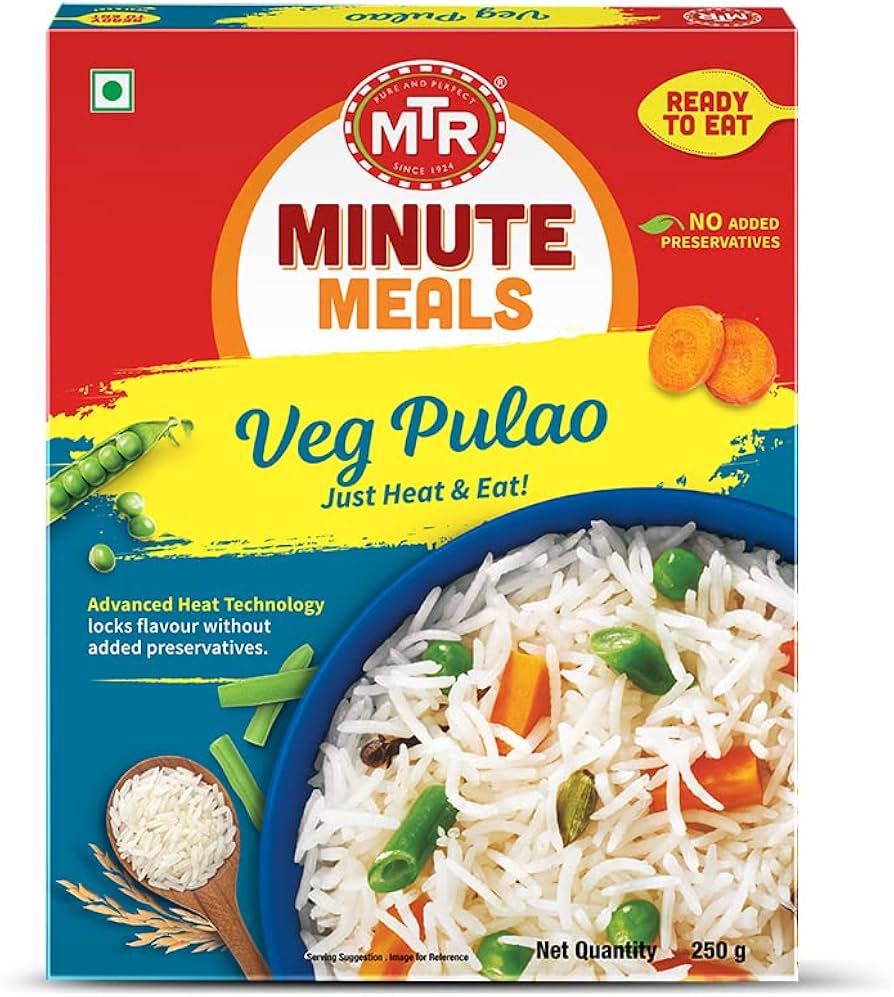61afgpnExvL._AC_UF894,1000_QL80_ MTR MINUTE MEALS READY TO EAT READY TO EAT Vegetable Pulao 250g – Bild 1