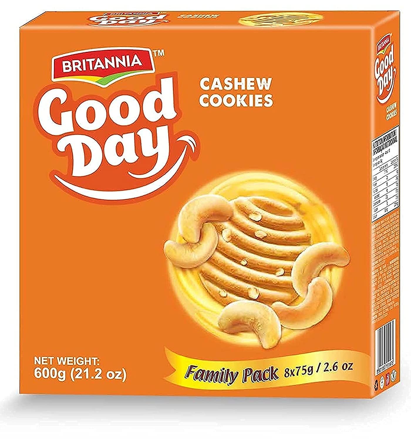 71f9Ywu1yIL Britannia Good Day Cashew Cookies 600g – Bild 1