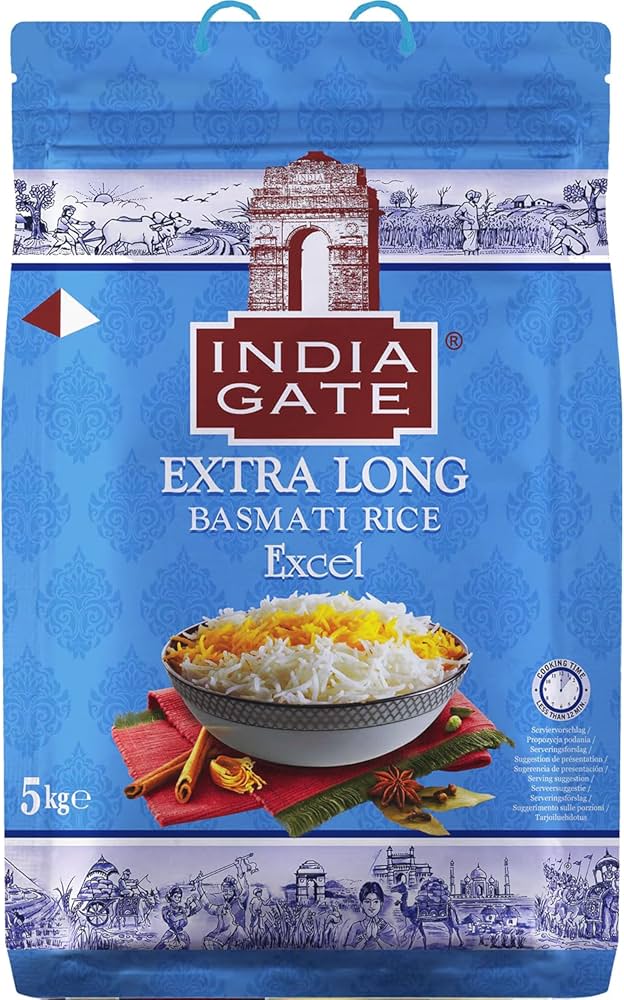 71iRdpzAjaL._AC_UF894,1000_QL80_ India Gate Excel Extra Long Basmati Rice 5kg – Bild 1