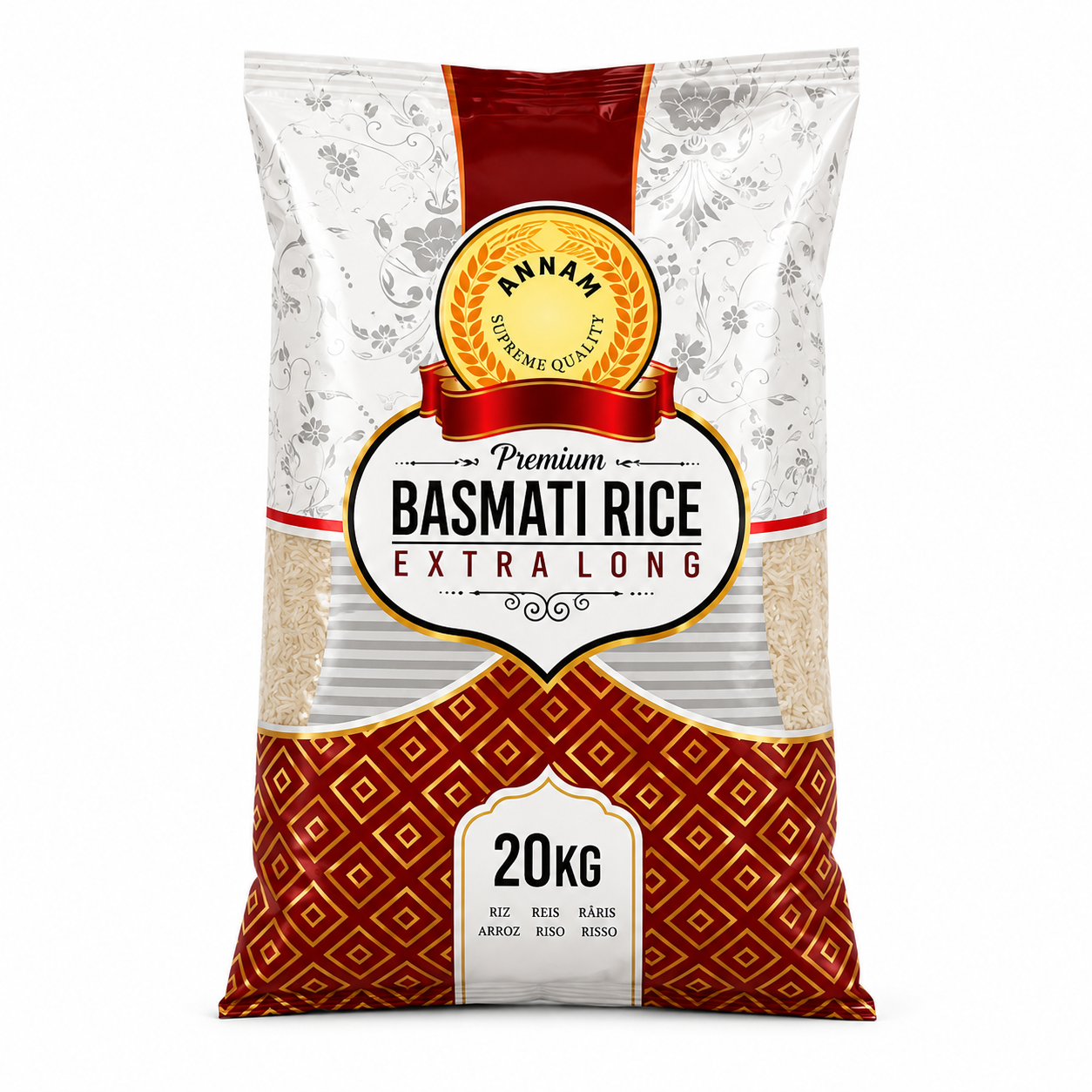 Annam basmati reis 20kg Annam Extra Long Basmati Rice - Image 1