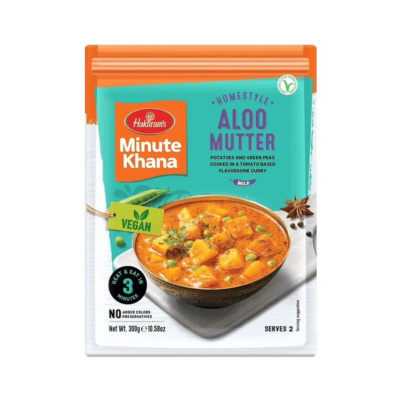 Fop-Aloo-matar Harldiram's Minute khana Home style Aloo Mutter 200g – Bild 1