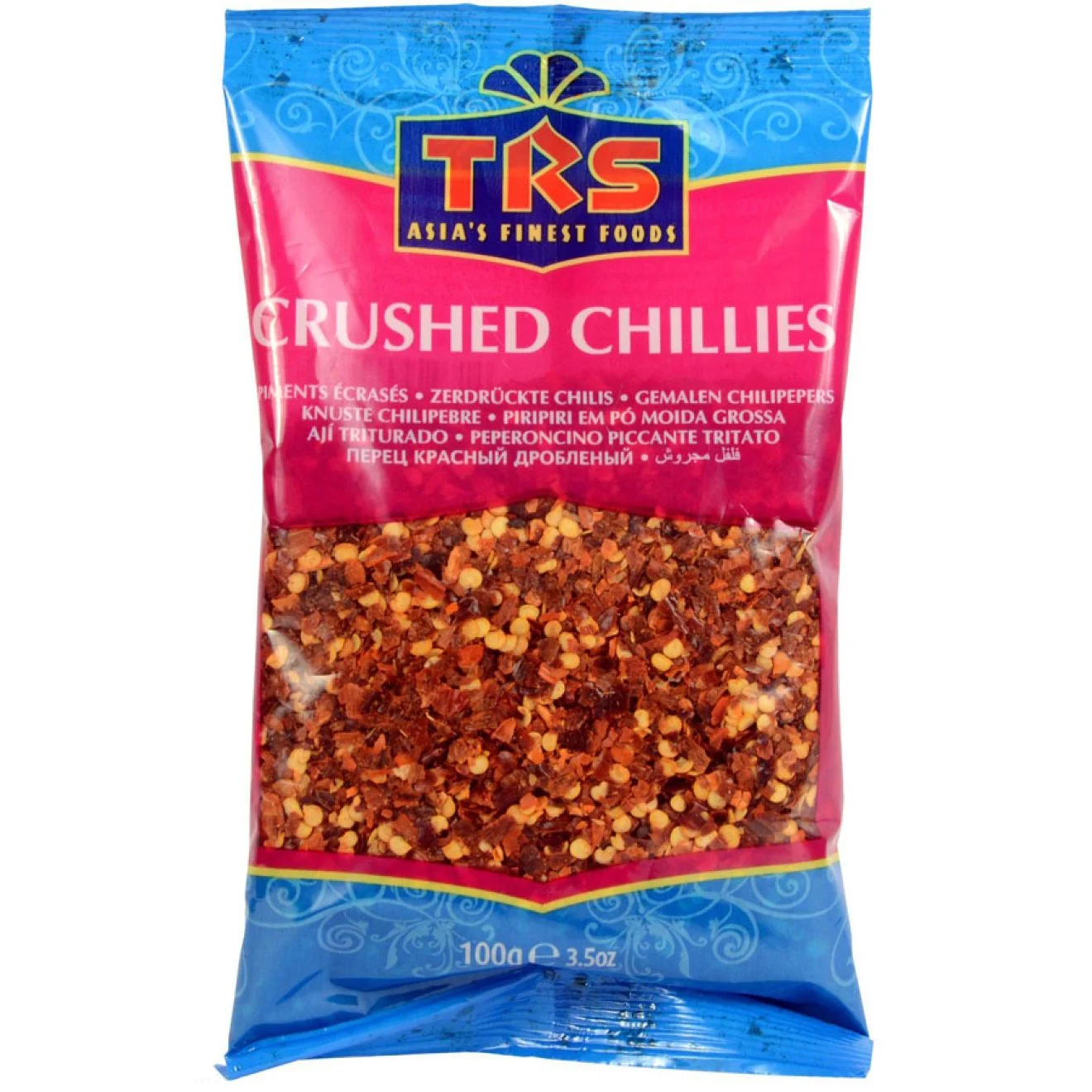 crushed-red-chillies Trs Crushed Chillies Extra Hot 100g – Bild 1