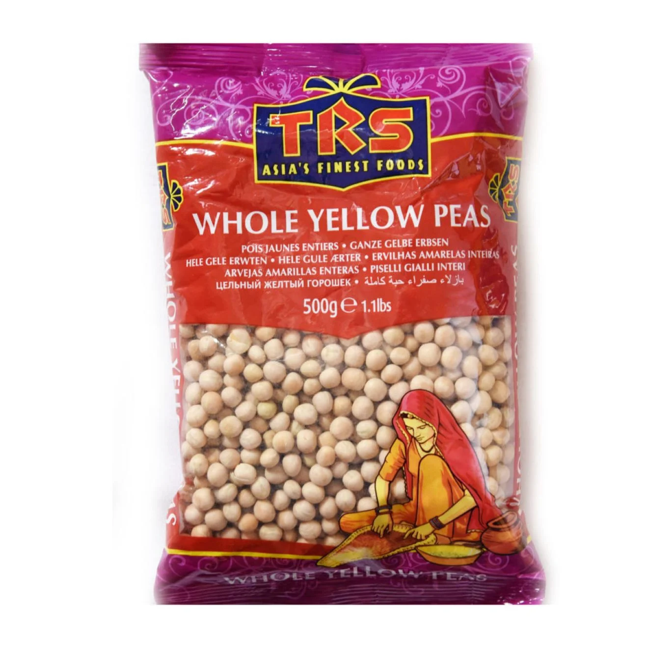 food-1263 TRS Yellow peas 500g – Bild 1