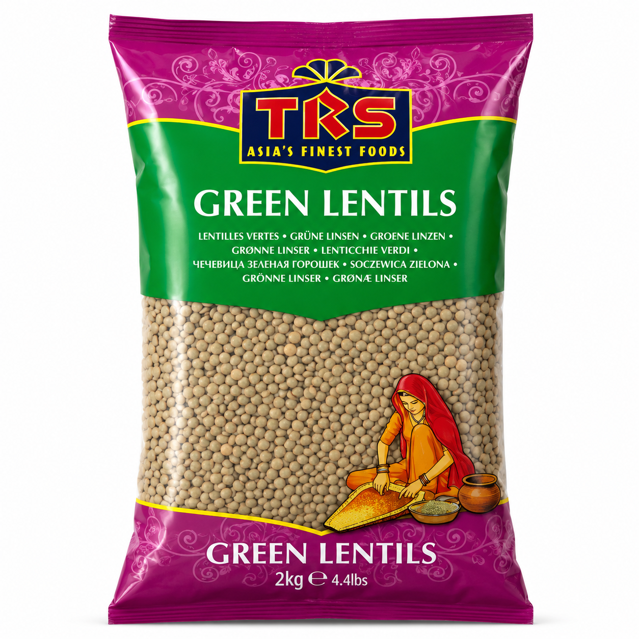 green lentils 2kg TRS Green Lentiles - Image 1