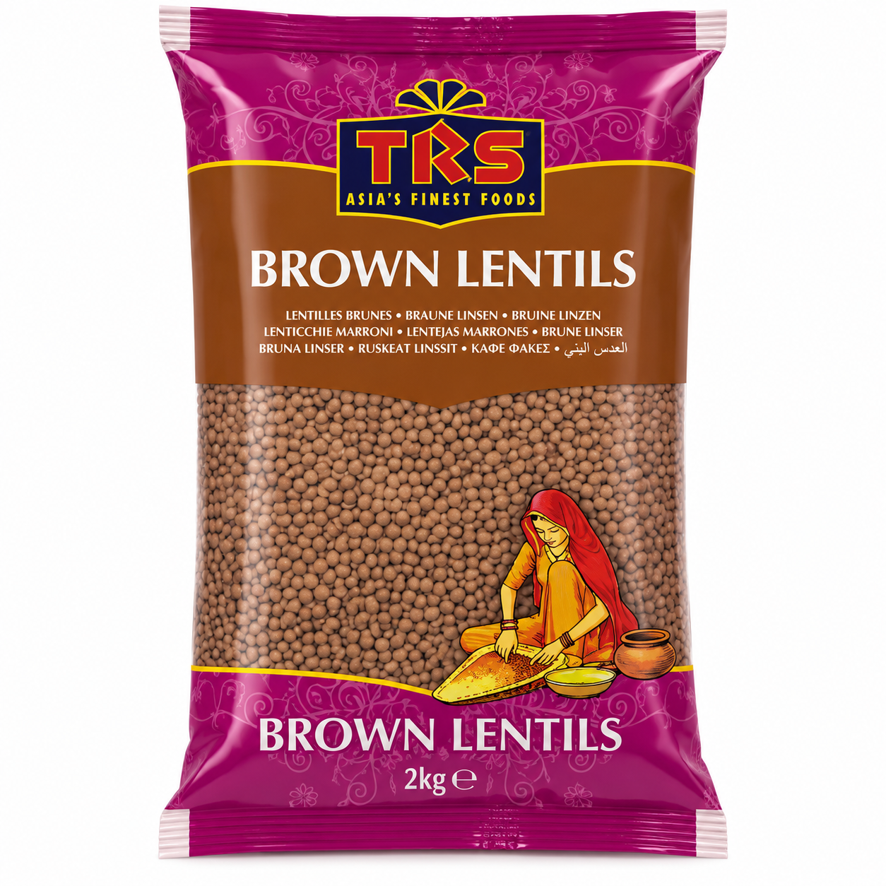 trs brown lentils 2kg TRS Brown Lentiles - Image 1