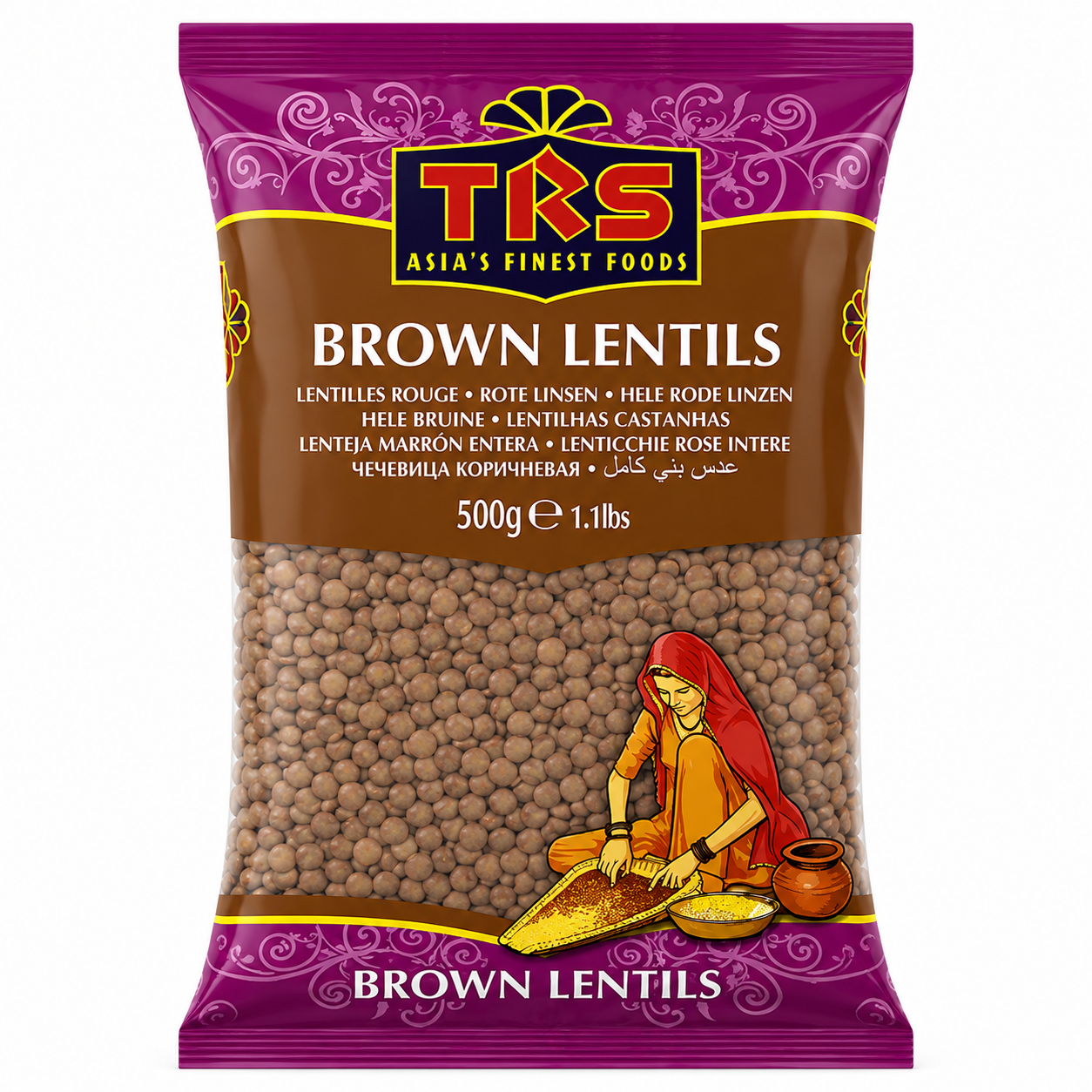 trs brown lentils 500g TRS Brown Lentiles 500g - Image 1