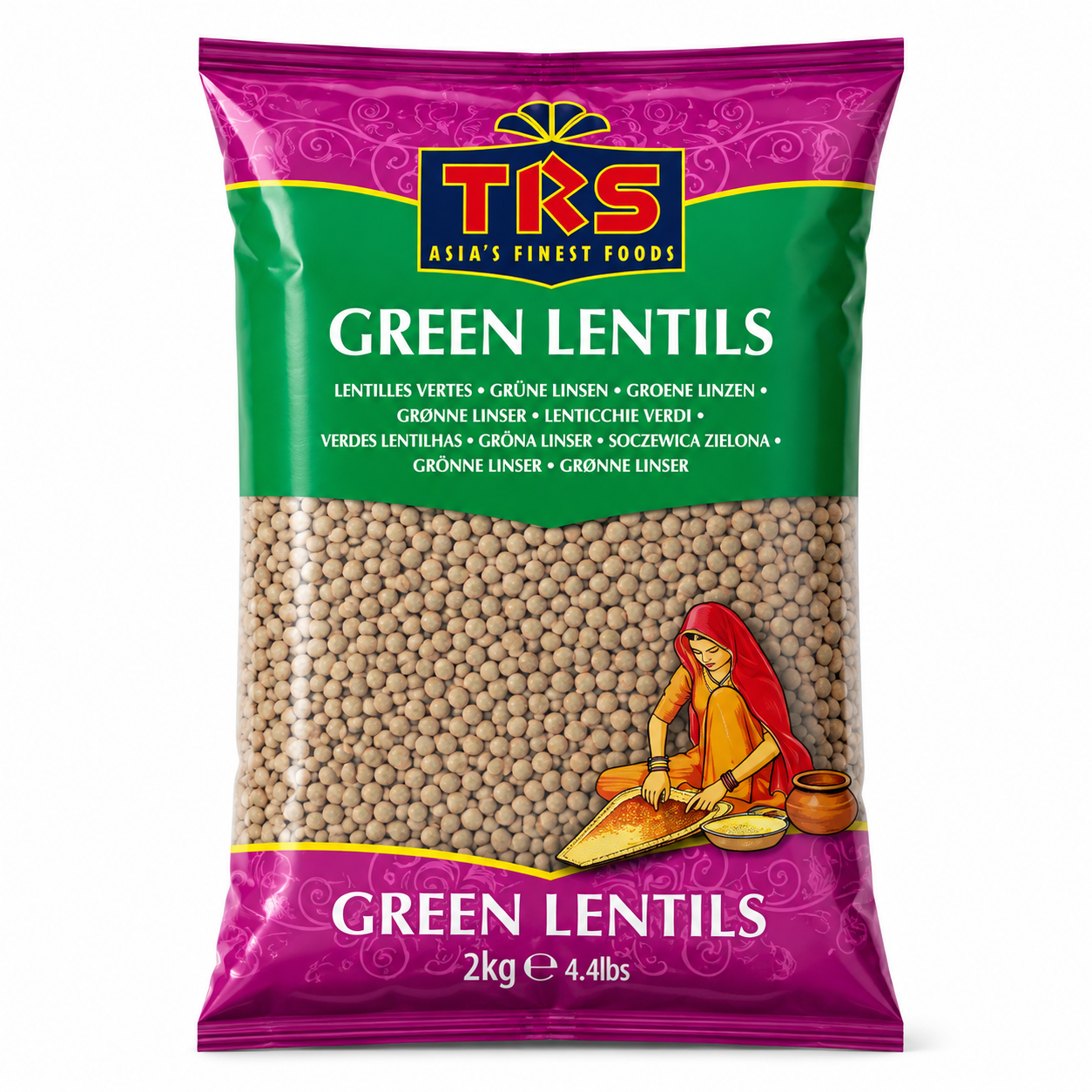 trs green lentils 2kg TRS Green Lentiles 2kg - Image 1